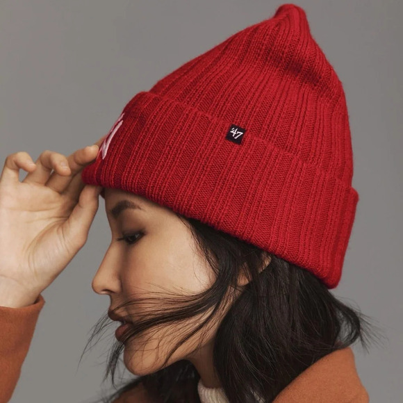 NWT Anthropologie Haymaker New York Yankees Beanie - Picture 2 of 3